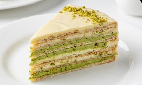 Moderna Rozen Torta: Raskošni slojevi pistaća i bele čokolade