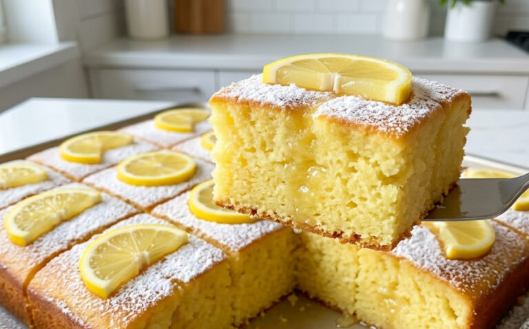 Limun Sirup Kocke: Najsočniji Osvežavajući Kolač iz Tepsije