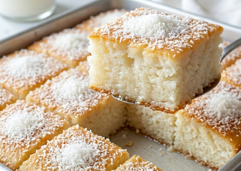 Kokos Sirup Kocke: Najsočniji Starinski Kolač sa Kokosom