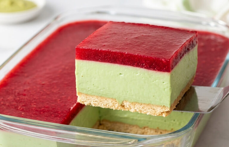 Kolač sa Pistaćima i Malinama: Osvežavajući Desert Bez Pečenja