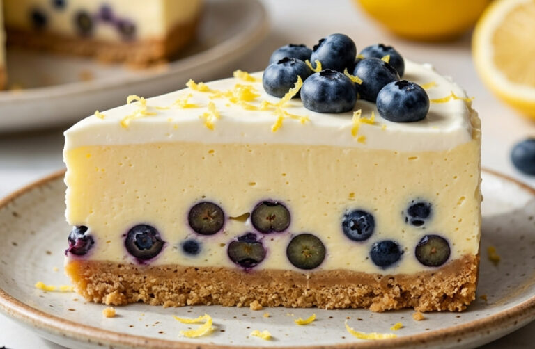 Torta sa Borovnicama i Limunom: Osvežavajući Desert Bez Pečenja