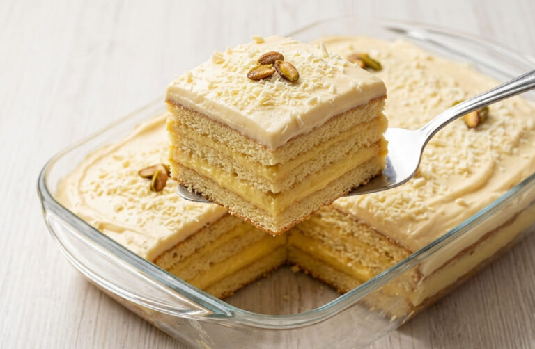 Krem Kocke sa Kajmakom: Nežan i Sočan Desert Bez Pečenja