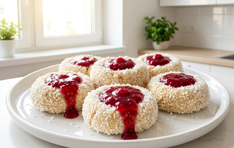 Gnezda sa Malinama: Prelepi Nepečeni Kolačići za 15 Minuta