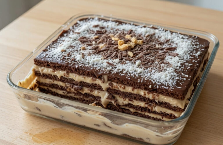 Brzi Čoko Kolač: Slojeviti Nepečeni Desert Koji Svi Obožavaju