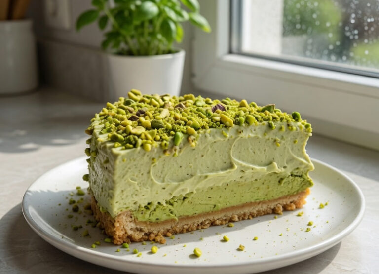 Brza Pistać Torta: Raskošan Zeleni Desert Bez Pečenja