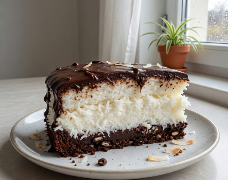 Brza Baunti Torta: Rajski Ukus Kokosa i Čokolade Bez Pečenja
