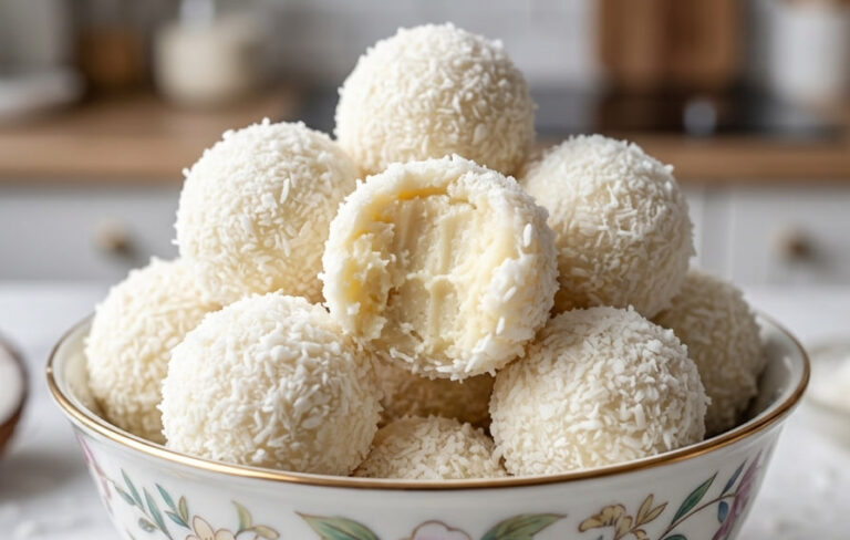 Belo Kokos Zadovoljstvo: Najkremastije Kuglice Bez Pečenja