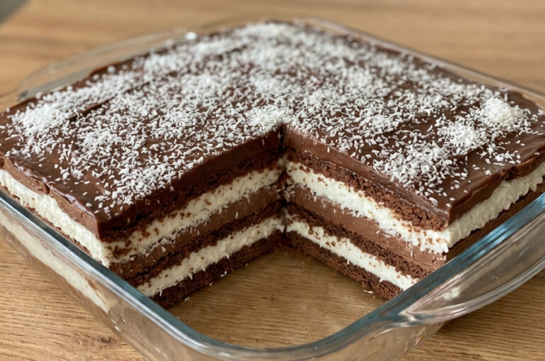 Kokos Čoko Kolač: Detaljan domaći recept bez pečenja