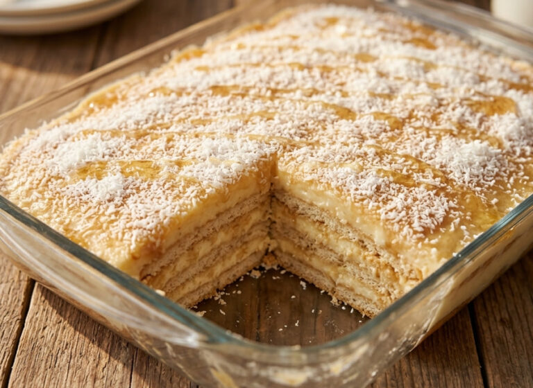 Kokos Med Kolač: Brzi nepečeni desert koji se topi u ustima