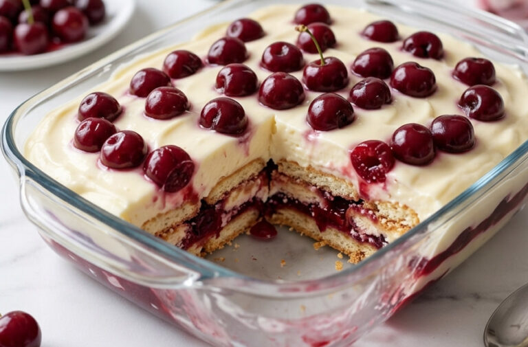 Osvežavajući Kremasti Kolač Sa Višnjama – Recept Bez Pečenja