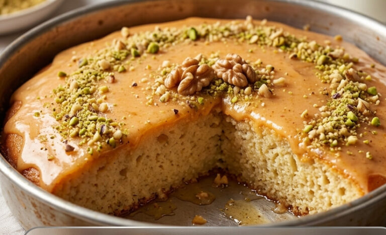 Osvežavajući Sočni Kolač Od Griza Sa Narandžom i Glazurom