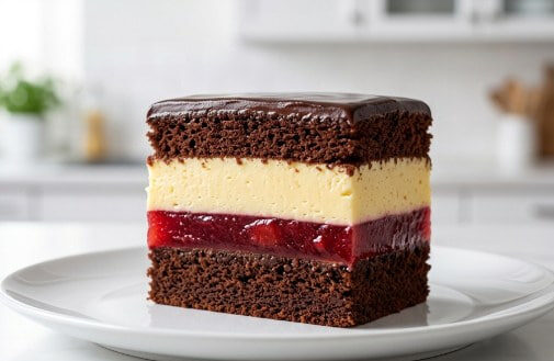 Kremasta Kapri torta Savršen spoj čokolade jagoda i vanile