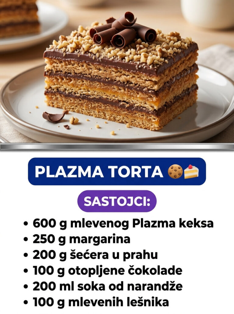 Najlepša Slojevita Plazma Torta – Brzi Recept Bez Pečenja