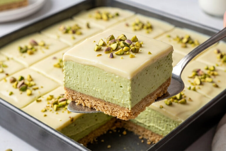 Brze Pistaći Kocke – Savršen Kremasti Desert Bez Pečenja