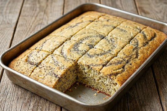 Najsočniji Kolač Sa Makom i Jabukama – Brzi Starinski Desert