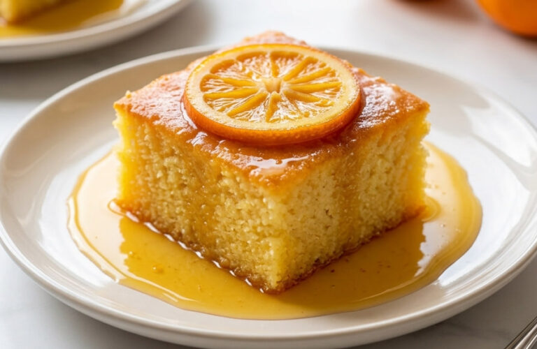 Savršena Revanija Sa Narandžom – Osvežavajući Zaliveni Kolač