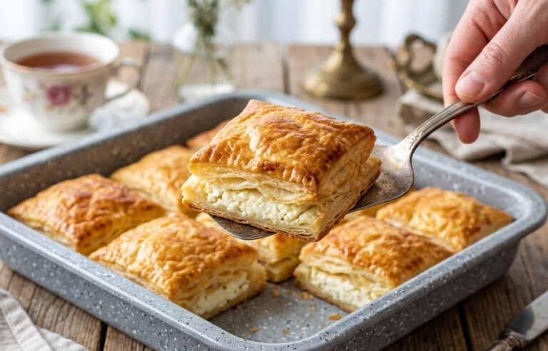 Pogačice sa Sirom: Brzo i hrskavo pecivo od lisnatog testa