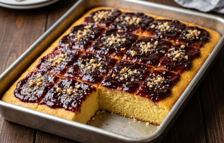 Brzi Kolač Sa Grizom i Džemom – Starinski Desert Na Čaš