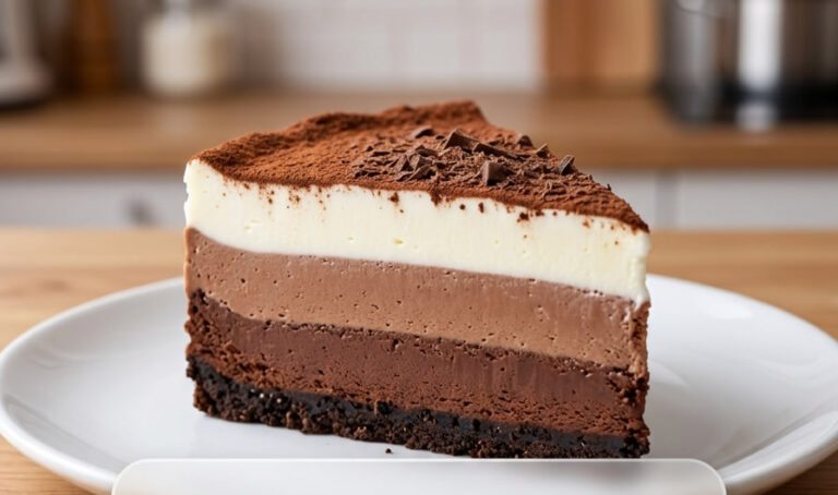 Najbolji Recept za Nepečenu Trostruku Čokoladu: Savršen Desert u Tri Sloja