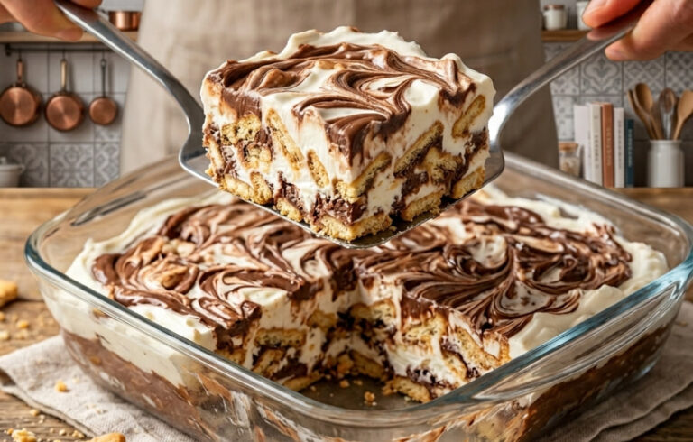 Brza Plazma-Nutella Torta: Mramorni nepečeni desert gotov za 15 minuta