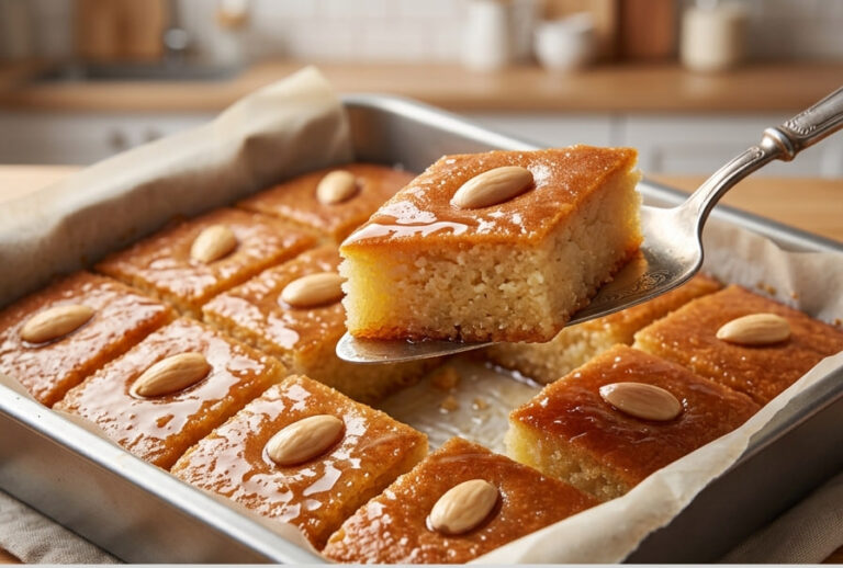 Najbolji Recept za Sočnu Ravaniju sa Bademima: Tradicionalni Zaliveni Kolač