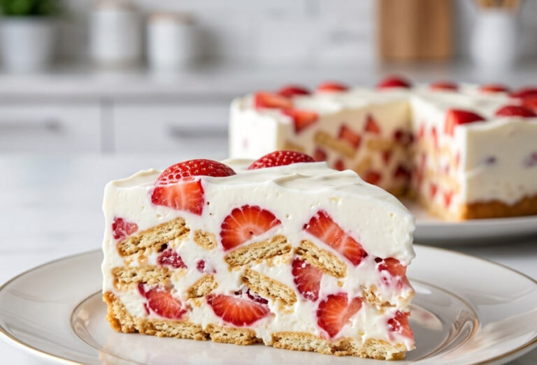 Najbolji Recept za Nepečenu Voćnu Tortu: Brzi Keks Desert sa Jagodama