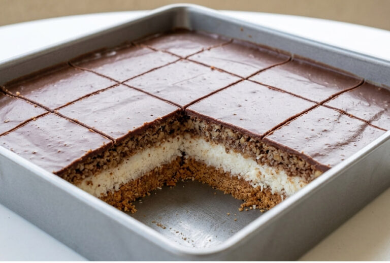 Brza Pesak Torta: Nepečeni desert u tri raskošna sloja