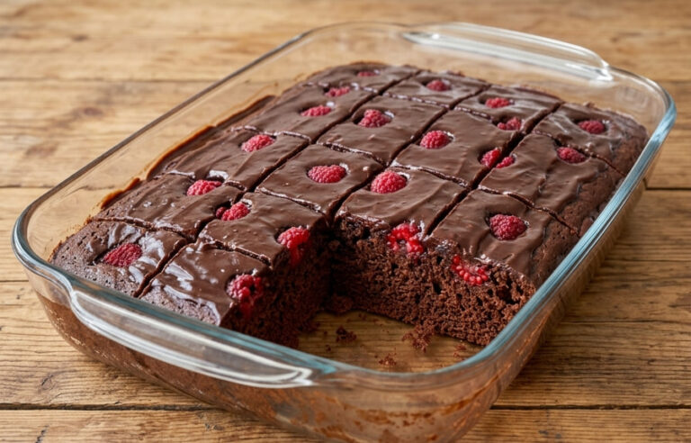 Brzi Čokoladni Kolač sa Malinama: Harmonija čokolade i osvežavajućeg voća