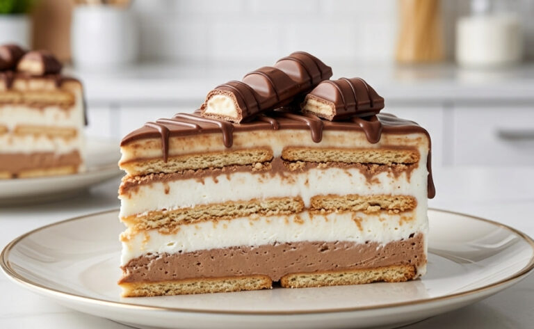 Najbolji Recept za Kinder Bueno Keks Tortu: Kremasta Nepečena Fantazija