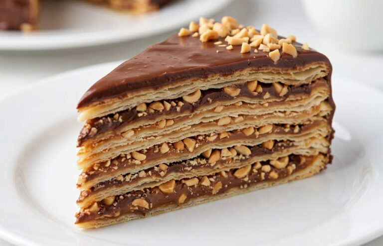 Snikers Rozen Torta: Raskošna slojevita poslastica sa kikirikijem i karamelom