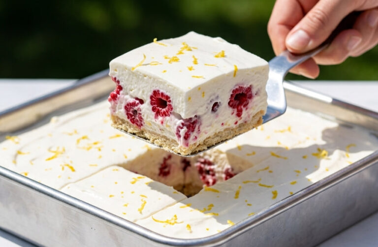 Brza Torta Sa Malinama I Limunom – Osvežavajući Kremasti Desert Bez Pečenja