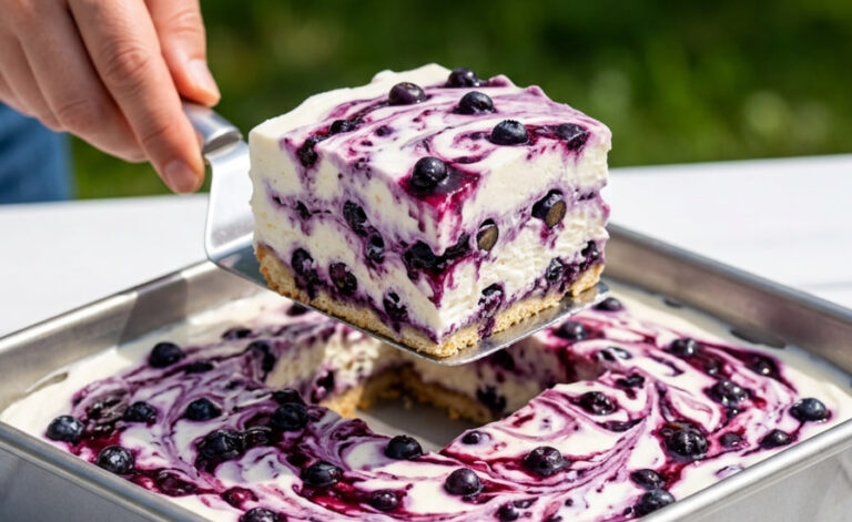 Brza Torta Sa Borovnicama – Osvežavajući Kremasti Desert Bez Pečenja