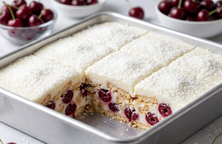 Najbolji Recept za Brzu Tortu sa Višnjama i Kokosom: Osvežavajući Nepečeni Desert