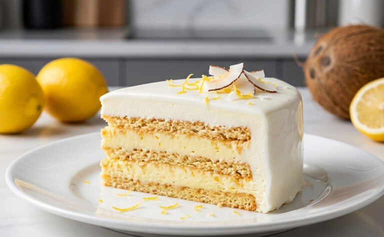 Najbolji Recept za Brzu Limun i Kokos Tortu: Osvežavajući Slojeviti Desert