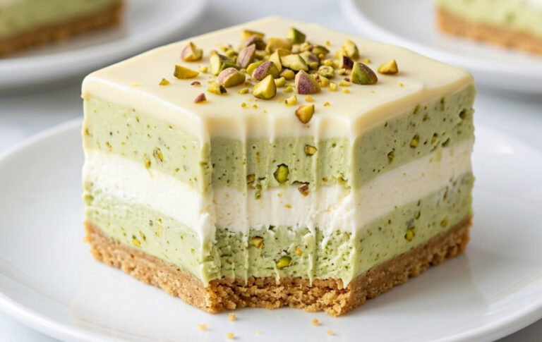 Brza Pistaći Torta: Raskošni nepečeni desert u savršenim slojevima
