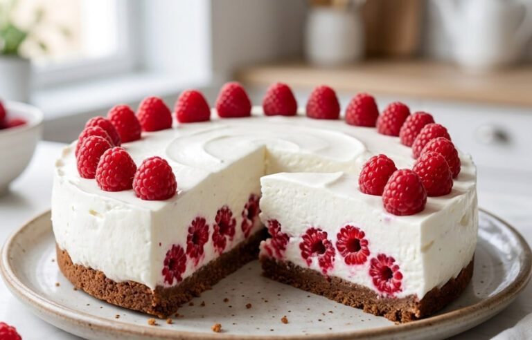 Jogurt Torta sa Malinama Najbolji Recept za Osvežavajući Desert bez Pečenja