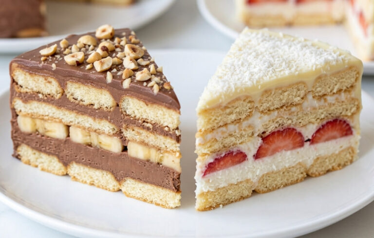 1 Smesa = 2 Kolača od Piškota: Voćna i čokoladna fantazija iz jednog poteza