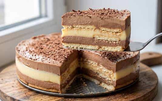 Brza Torta Sa Keksom i Pudingom: Najbolji Recept Bez Pečenja