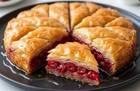 Najbolji Recept za Baklavu sa Višnjama: Savršen Spoj Slatkog i Kiselkastog