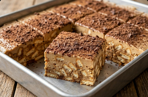 Keks Torta sa Kapućinom: Brzi nepečeni desert iz pleha
