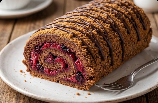 Najbolji Recept za Čokoladni Rolat sa Šumskim Voćem: Brzi Desert