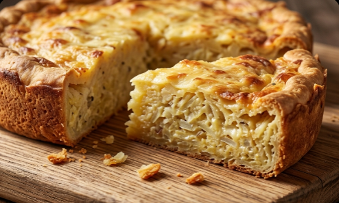 Rustična Pita sa Krompirom: Zlatni slani tart iz okruglog kalupa