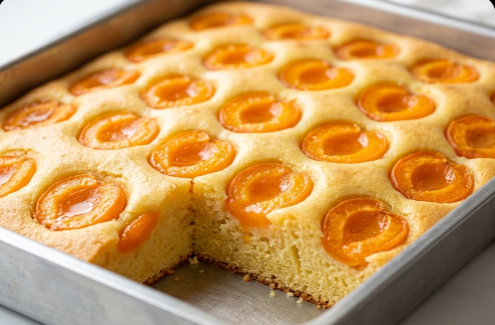 Brzi Kolač sa Kajsijama iz Tepsije: Vazdušasti Starinski Kolač sa Voćem
