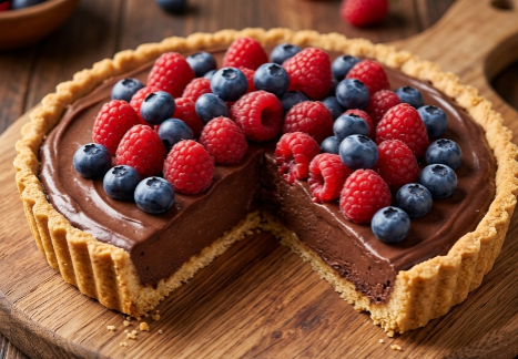 Čoko-Voćni Tart Bez Pečenja: Brza i elegantna poslastica