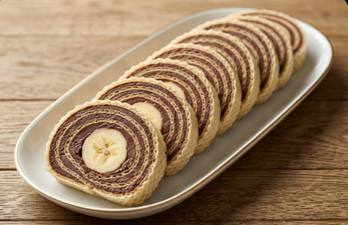 Brzi Kremasti Oblande Rolat sa Bananama: Nepečeni Slavski Kolač
