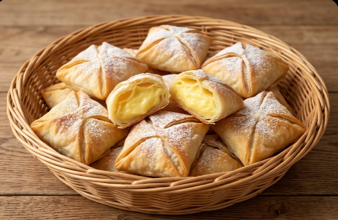 Slatke Domaće Mantije sa Vanilom: Lisnati Tradicionalni Kolač