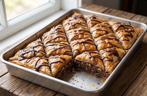 Čokoladna Baklava: Tradicionalni desert u raskošnom, modernom izdanju