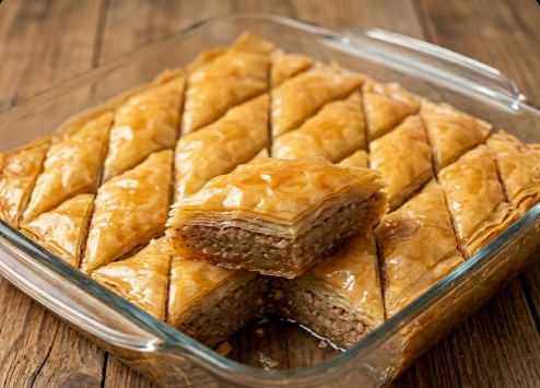 Raskošna Domaća Baklava sa Bademima: Tradicionalni Recept iz Tepsije