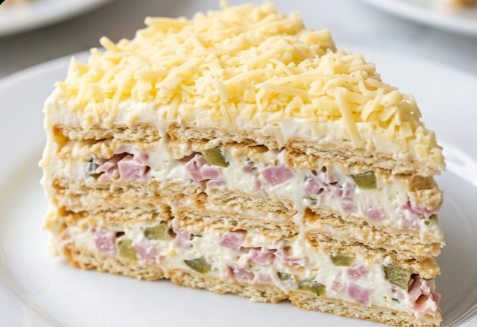 Slana Torta sa Krekerima na Šolje: Savršeno i brzo predjelo bez pečenja