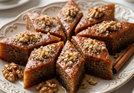 Kolač sa Grizom i Orasima Najbolji Recept u Stilu Baklave